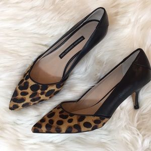 French Connection Leopard Pony Hair Shoes
